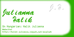 julianna halik business card